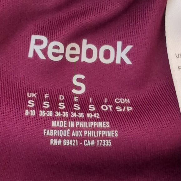 3/$20 Reebok Athletic Leggings Compression Workout Logo Contoured Gym Sporty - Picture 9 of 11